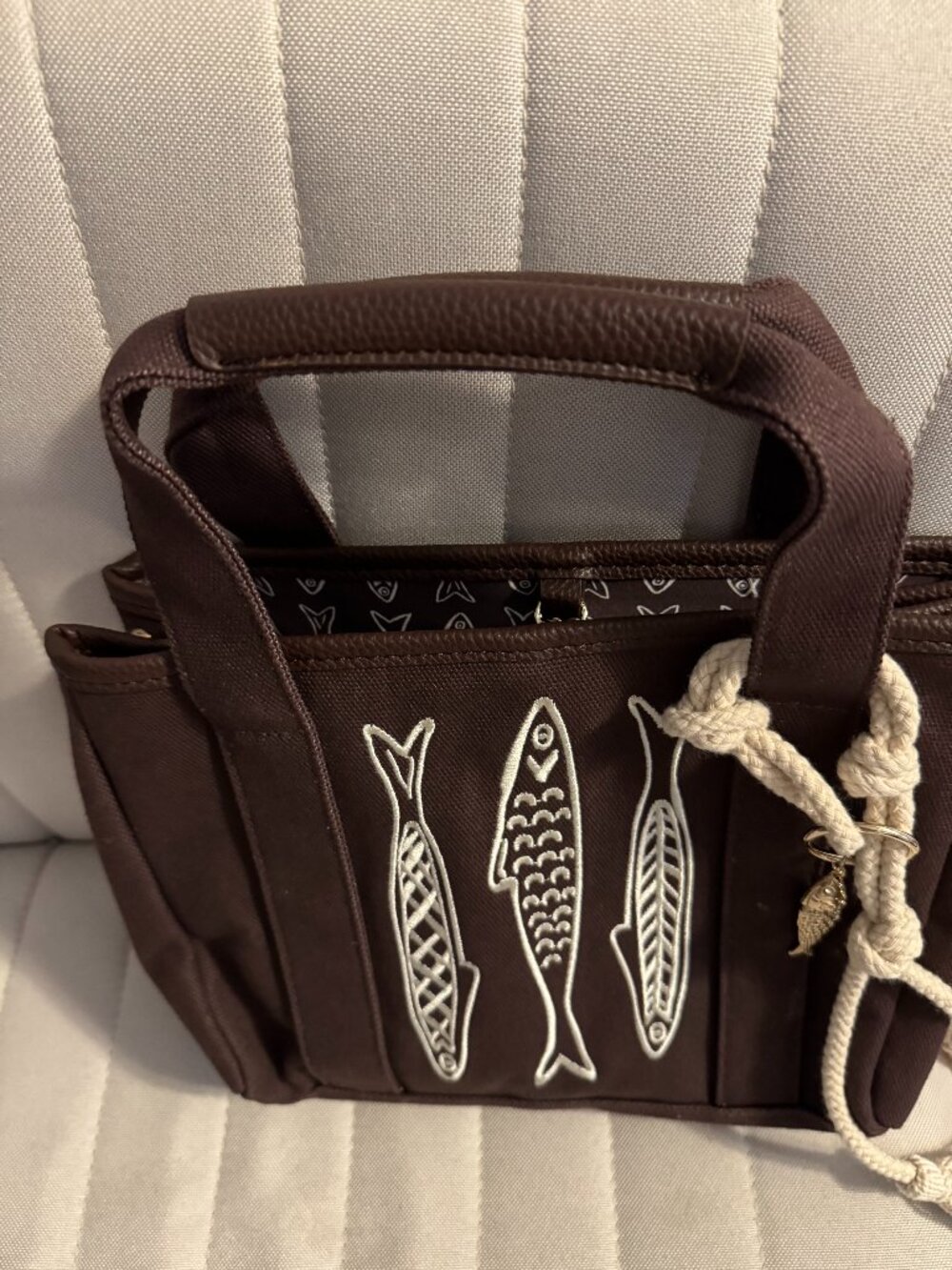House of Harlow Brown Sardine Tote Bag
